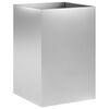 vidaXL Vaso da giardino Argento 50 x 50 x 75 cm Acciaio zincato