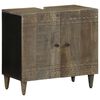 vidaXL Mobile Lavabo da Bagno 62x33x58cm in Legno Massello di Mango