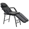 vidaXL Lettino da Massaggio Portatile in Similpelle 185x78x76 cm Nero