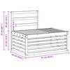 vidaXL Set di divani da esterno 2 Pezzo Naturale 182,5 x 63 x 73 cm