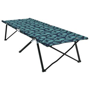 vidaXL Letto da campeggio pieghevole Foglia Foresta 206 x 76 x 74 cm