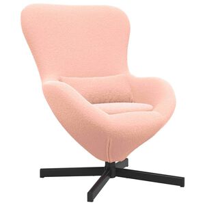 vidaXL Poltrona uovo Rosa 63 x 73 x 90 cm Tessuto