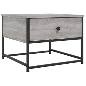 vidaXL Tavolino da Salotto Grigio Sonoma 51x51x40 cm Legno Multistrato