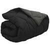 vidaXL Duvet Invernale Nero e antracite 200 x 140 cm Microfibra