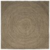 vidaXL Tappeto da Area Naturale e Nero 240 x 240 cm Juta