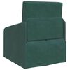 vidaXL Divano letto Verde Scuro 65 x 80 x 83 cm Velluto