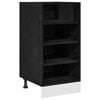 vidaXL Base per Cucina con cassetto Rovere nero 40 x 44,5 x 81,5 cm