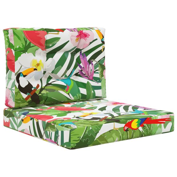 vidaXL Cuscino per divano da esterno 2 pcs colorato Poliestere