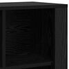vidaXL Credenza Rovere Nero 80 x 30 x 53 cm Legno multistrato