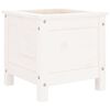 vidaXL Fioriera da Giardino Bianca 40x40x39 cm Legno Massello di Pino