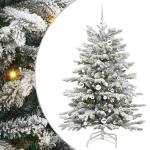 vidaXL Albero di Natale Artificiale con Rami Pieghevoli Bianco 150 cm