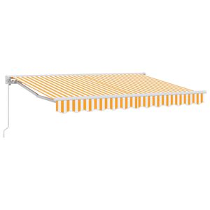 vidaXL Tenda retrattile manuale Arancione 3,5 x 2,5 m