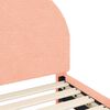 vidaXL Struttura letto bambini con testata Rosa 90 x 190 cm