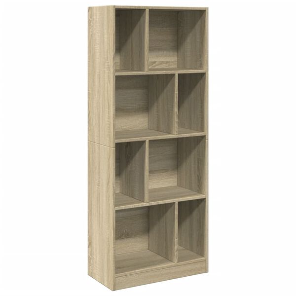 vidaXL Libreria Rovere Sonoma 57x28,5x141 cm in Legno Multistrato