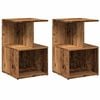 vidaXL Comodini Legno Vecchio 2 pz 35x35x55 cm in Legno Multistrato