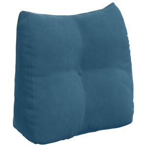 vidaXL Cuscino per Schiena Blu 45 x 24 x 50 cm Velluto