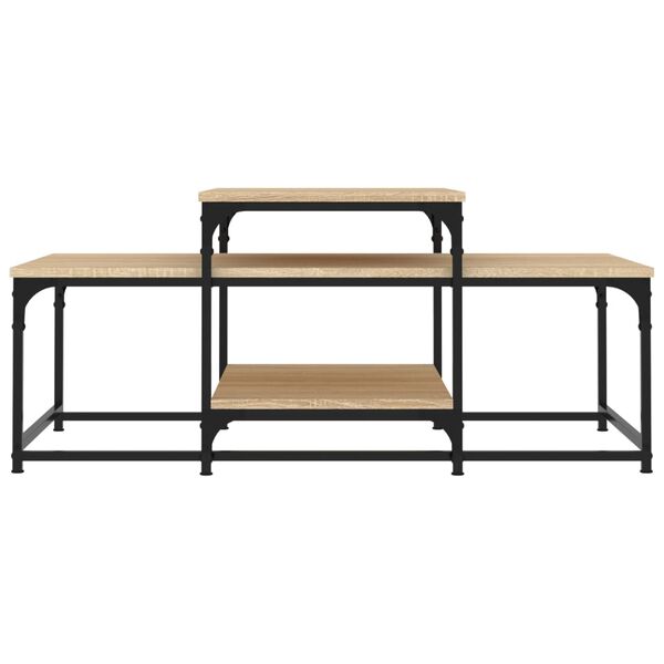 vidaXL Tavolino da Salotto Rovere Sonoma 102x60x45cm Legno Multistrato