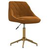 vidaXL Sedie da Pranzo Girevoli 4 pz Marroni in Velluto