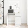 vidaXL Scrivania Bianca 86x49x76 cm in Legno Multistrato
