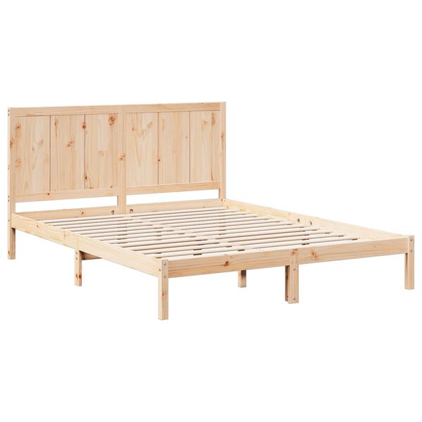vidaXL Giroletto Extra Lungo senza Materasso 140x210 cm Legno Massello