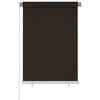 vidaXL Tenda a Rullo per Esterni 105(L)x140(A) cm Marrone HDPE