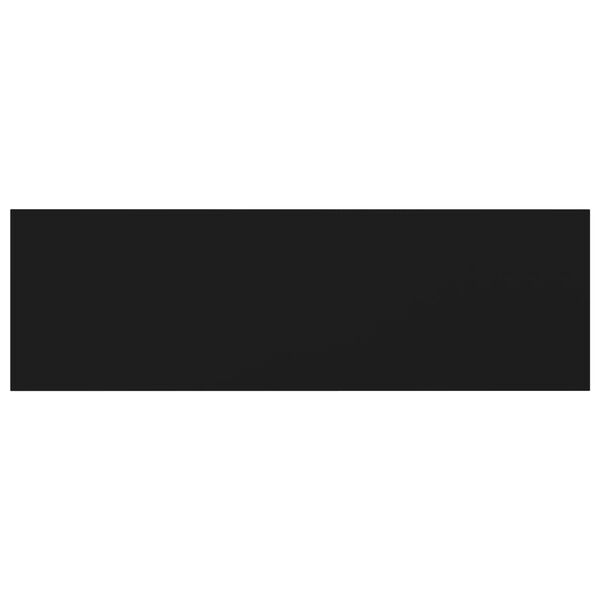 vidaXL Ripiani per Libreria 8pz Neri 80x20x1,5cm in Legno Multistrato