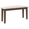 vidaXL Panca 90 cm Marrone in Legno Massello di Hevea