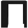 vidaXL Tavolo da bar Rovere Nero 102 x 50 x 103,5 cm Legno multistrato