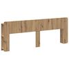 vidaXL Testata del letto Rovere Artigianale Legno ingegnerizzato