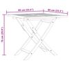 vidaXL Set da Pranzo da Giardino 5 pz in Legno Massello di Teak