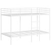 vidaXL Letto a Castello senza Materasso Bianco 100x200 cm in Acciaio