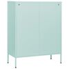 vidaXL Cassettiera Menta 80x35x101,5 cm in Acciaio