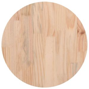 vidaXL Piano Tavolo &Oslash;40x2,5 cm in Legno Massello di Pino