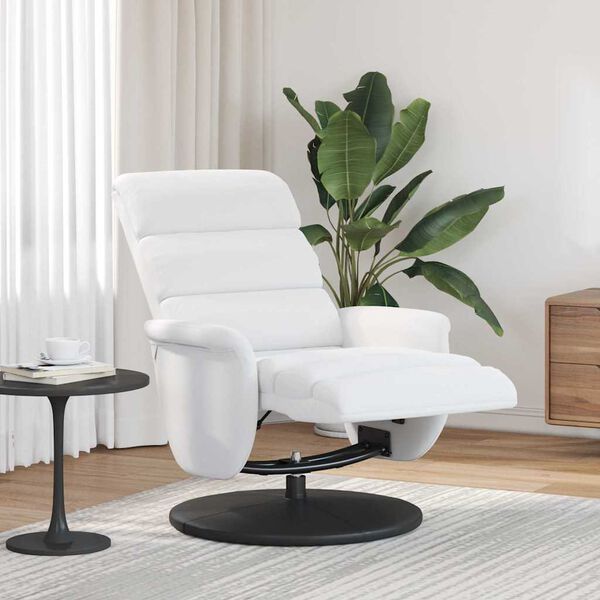 vidaXL Poltrona reclinabile Bianco 98 x 71 x 106 cm PU