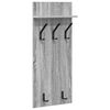 vidaXL Appendiabiti a muro Grigio Sonoma 40 x 10 x 90 cm