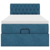 vidaXL Struttura Letto Pouf con Materasso 80x200 cm Velluto