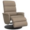 vidaXL Poltrona Reclinabile con Poggiapiedi Cappuccino in Similpelle