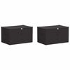 vidaXL Scatola di Stoccaggio 2 pcs Antracite 55 x 35 x 32 cm