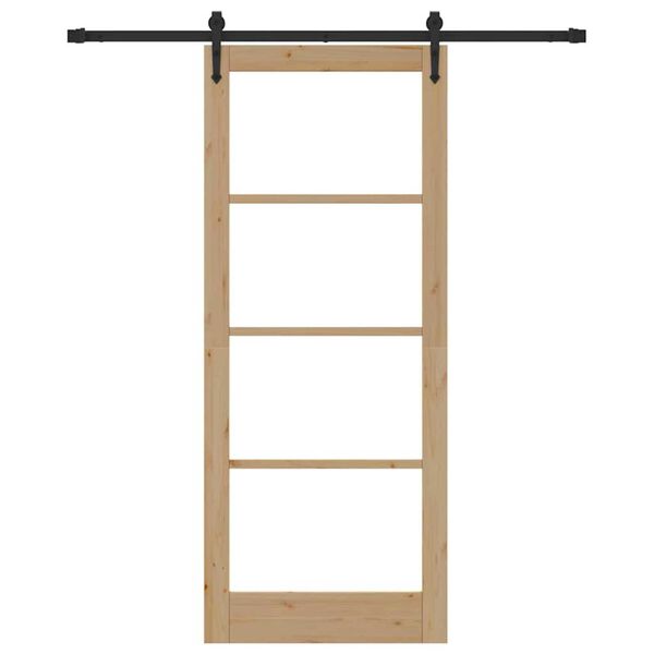 vidaXL Porta scorrevole Naturale 86 x 211 cm