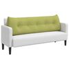vidaXL Cuscino per Schiena Verde chiaro 160 x 24 x 50 cm Tessuto