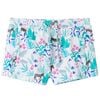 vidaXL Pantaloncini per Bambini con Coulisse Ecru e Menta Scuro 128