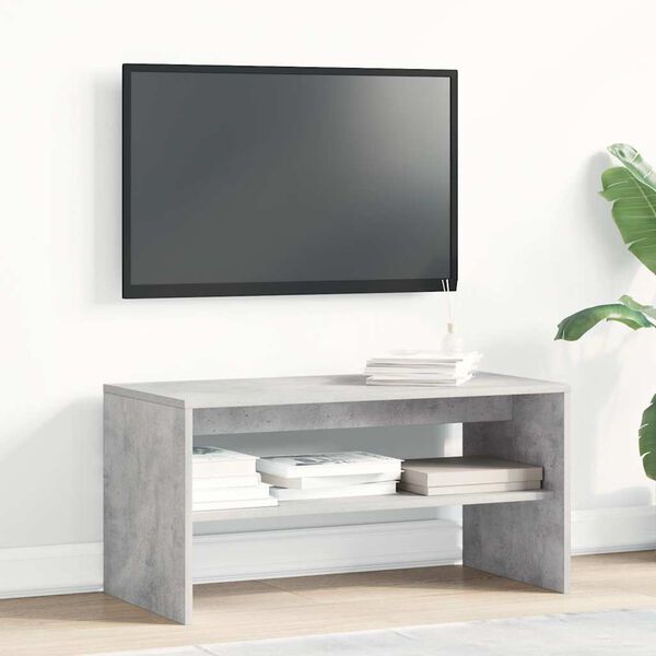 vidaXL Mobile Porta TV Grigio Cemento 80x40x40 cm in Legno Multistrato