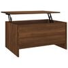 vidaXL Tavolino Salotto Rovere Marrone 80x55,5x41,5 Legno Multistrato