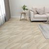 vidaXL Tavole per Pavimenti 55 pcs Beige 5,11 m&sup2; PVC