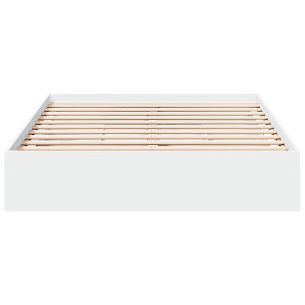 vidaXL Giroletto con Cassetti Bianco 120x190 cm in Legno Multistrato