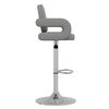 vidaXL Sgabello da Bar Grigio in Similpelle