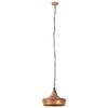 vidaXL Lampadario Industriale Rame Ferro e Legno Massello 26 cm E27