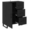 vidaXL Credenza con cassetto Rovere Nero 69,5 x 34 x 90 cm