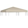 vidaXL Tetto per Gazebo 310 g/m&sup2; 3x3 m Beige