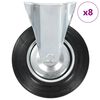 vidaXL Rotelle Fisse 8 pz 200 mm